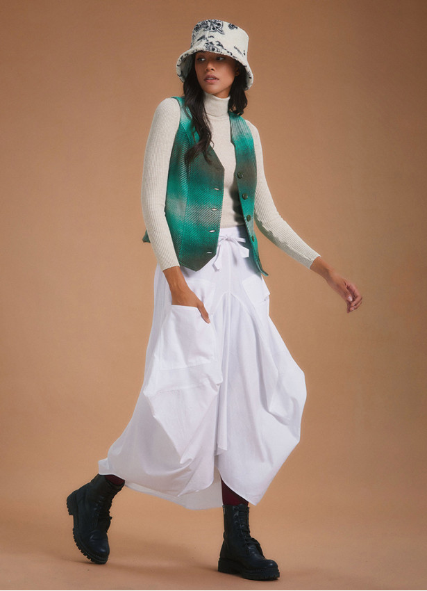 Ecru Pattern Bucket Women's Hat