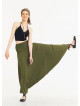 Shirred Waist Elastic Hem Wholesale Boho Style Khaki Harem Pants