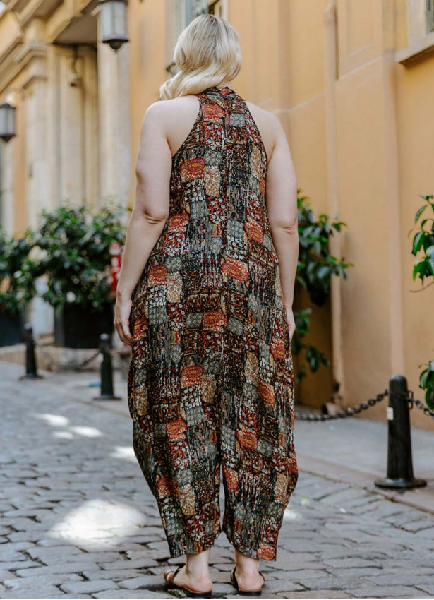 Wrap Front Cowl Neck Plus Size Dress