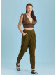 Drop Crotch Khaki Pleated Summer Pants