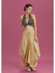 Asymmetrical Hem Detail Hippie Style Long Skirt