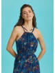 Floral Halter Neck Summer Dress