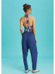 Drop Crotch Blue Pleated Summer Pants