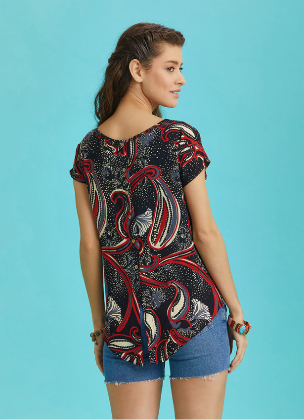 Bohemian Style Gypsy Clothing Black Top