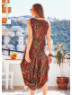 Paisley Print Half Sleeve Wholesale Bohemian Maternity Dress
